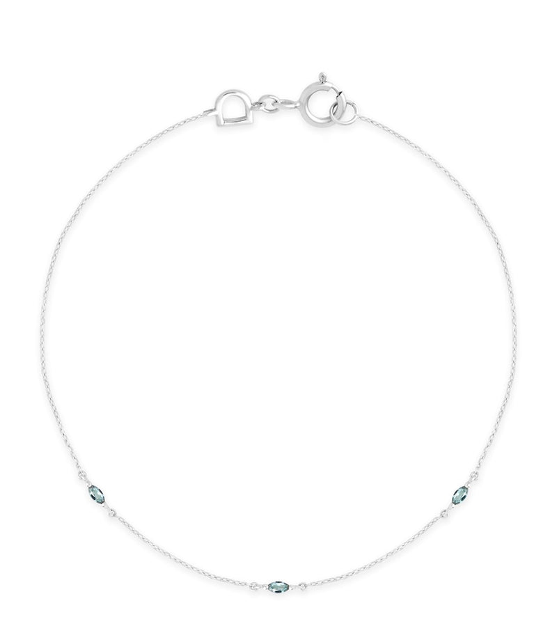 Astrid & Miyu alexandrite bracelet in 14kt white gold - British product