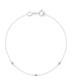 Astrid & Miyu alexandrite bracelet in 14kt white gold - British product