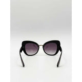 SVNX oversized cat-eye sunglasses in black - British product