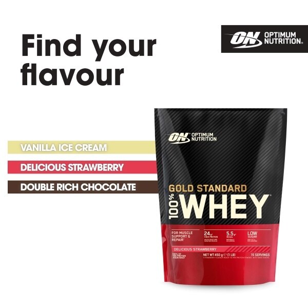 Optimum Nutrition Delicious Strawberry Whey Protein Powder