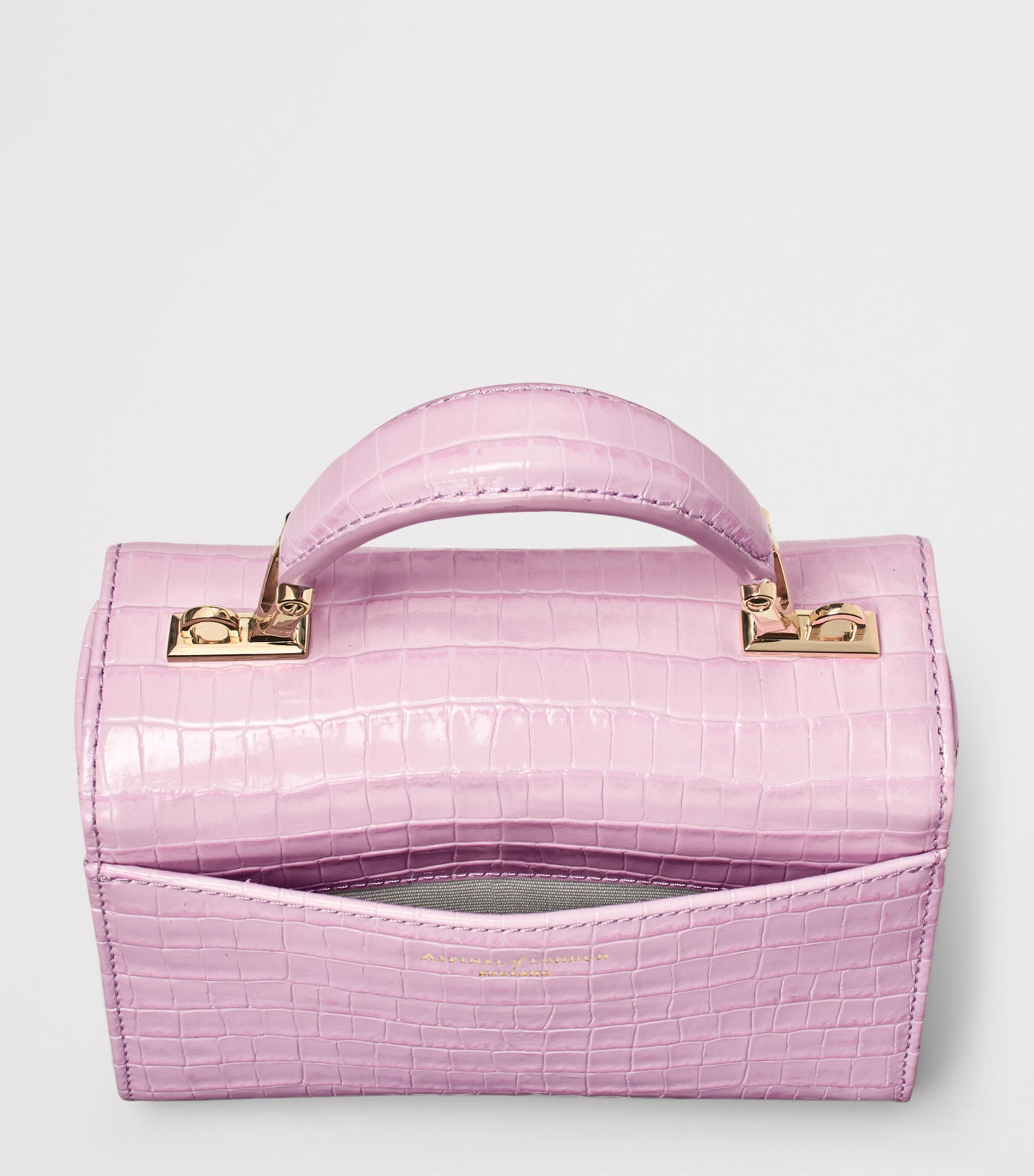 Aspinal of London Mini-Handtasche Mayfair aus Leder, importiert aus dem Vereinigten Königreich