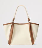 Ralph Lauren woven calfskin-trim RL 888 tote bag, UK version