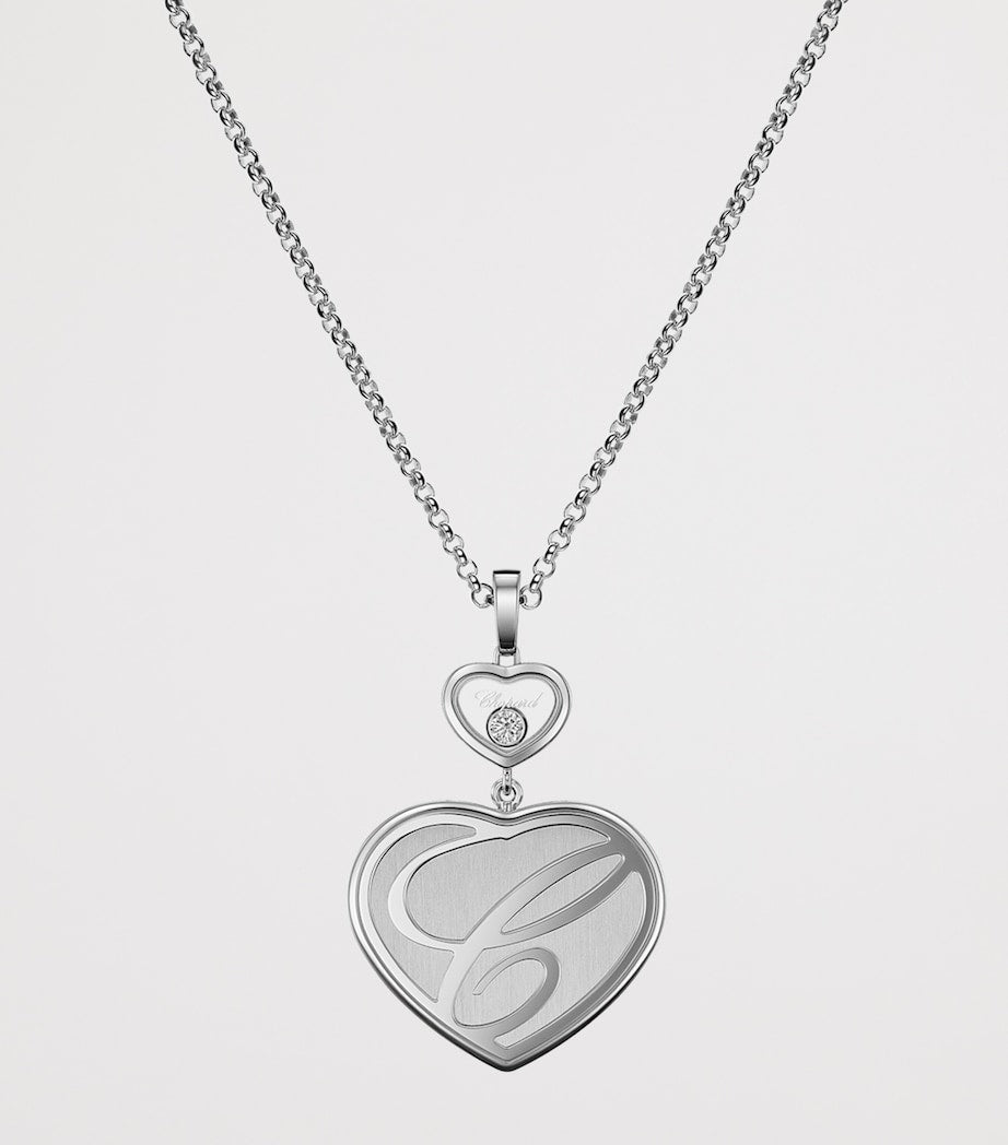 Chopard white gold diamond pendant - British product