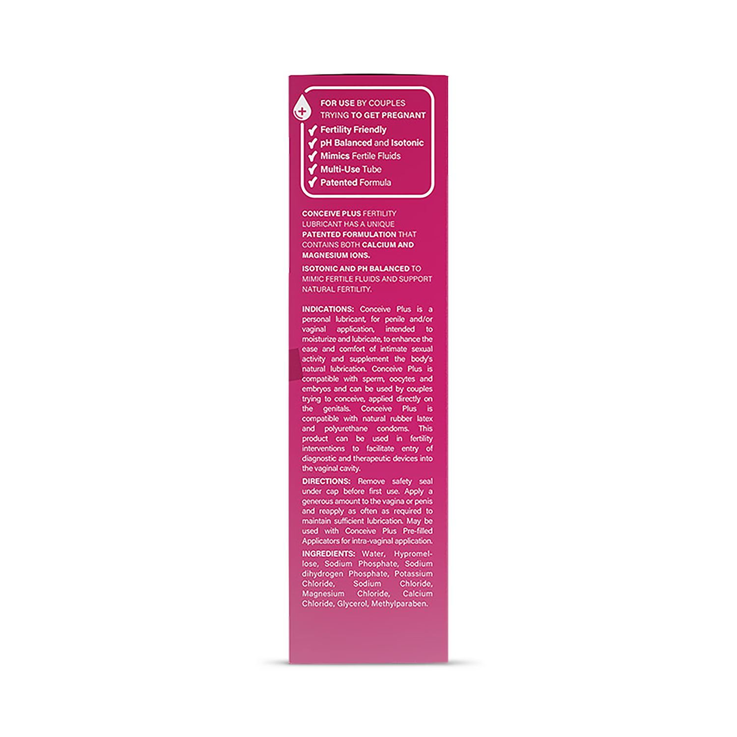 Conceive Plus fertility lubricant tube 75ml, imported from the UK