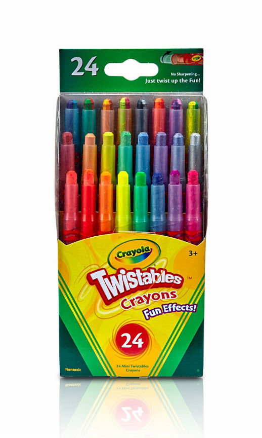 Crayola Mini Twistable Special Effect Crayons – 24 Pack Office Supplies ASDA   