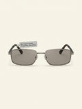 Prada PRA60S rectangle-frame metal sunglasses with polyamide lenses (British brand)