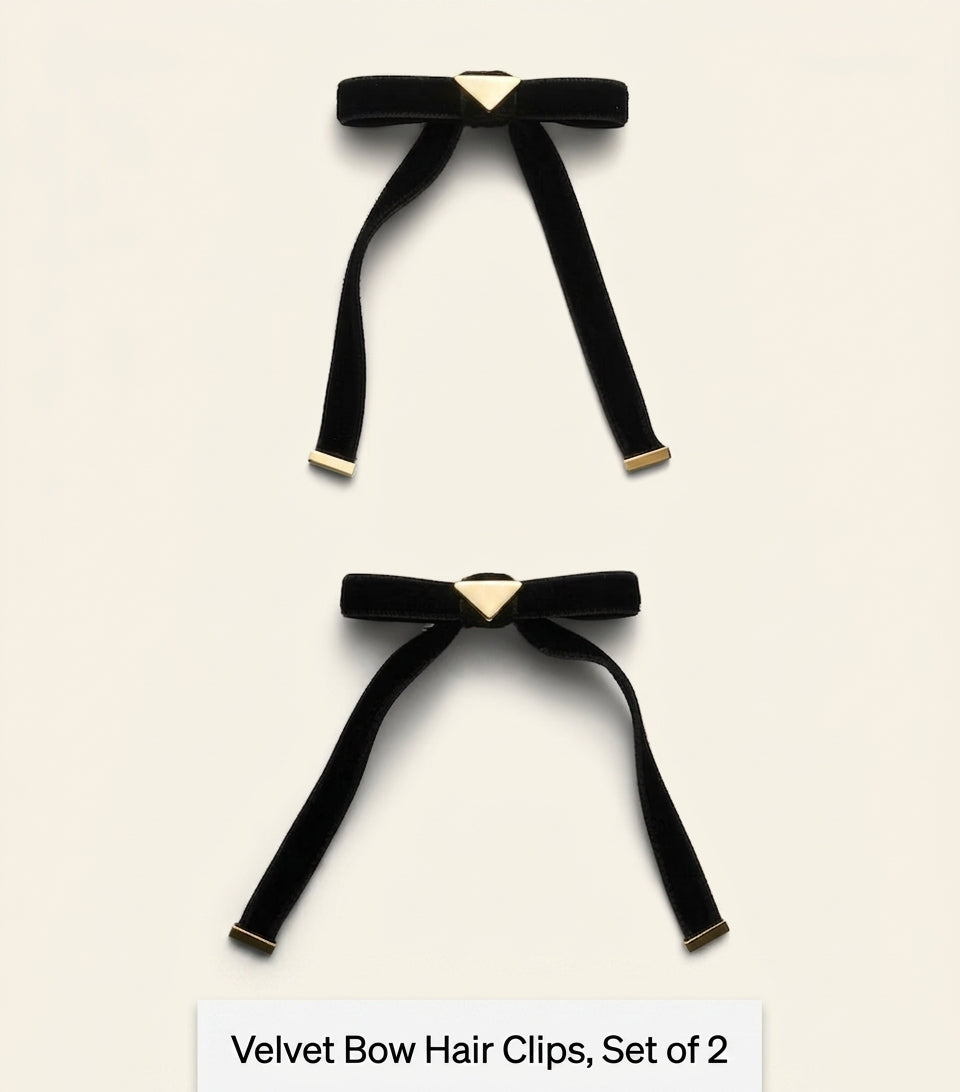 Prada velvet bow hair clip - British product