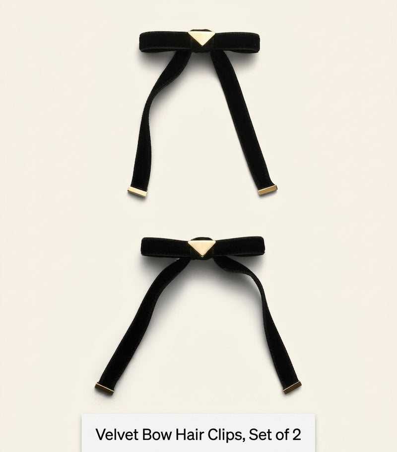 Prada velvet bow hair clip - British product