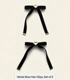 Prada velvet bow hair clip - British product