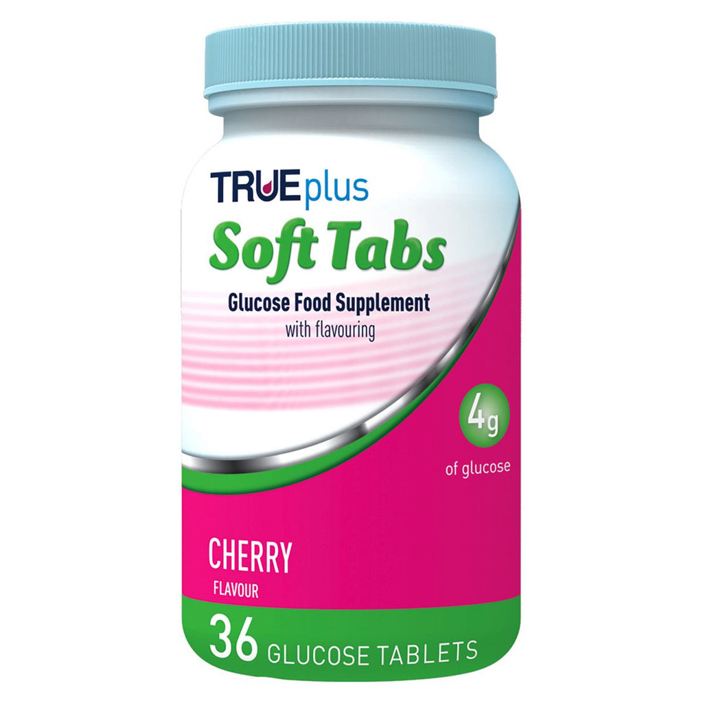 Trividia Trueplus Soft Tabs 36 Glucose Tablets - Cherry Flavour