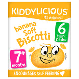 Kiddylicious Banana Soft Biscotti Baby Snacks 6x20g GOODS Sainsburys   