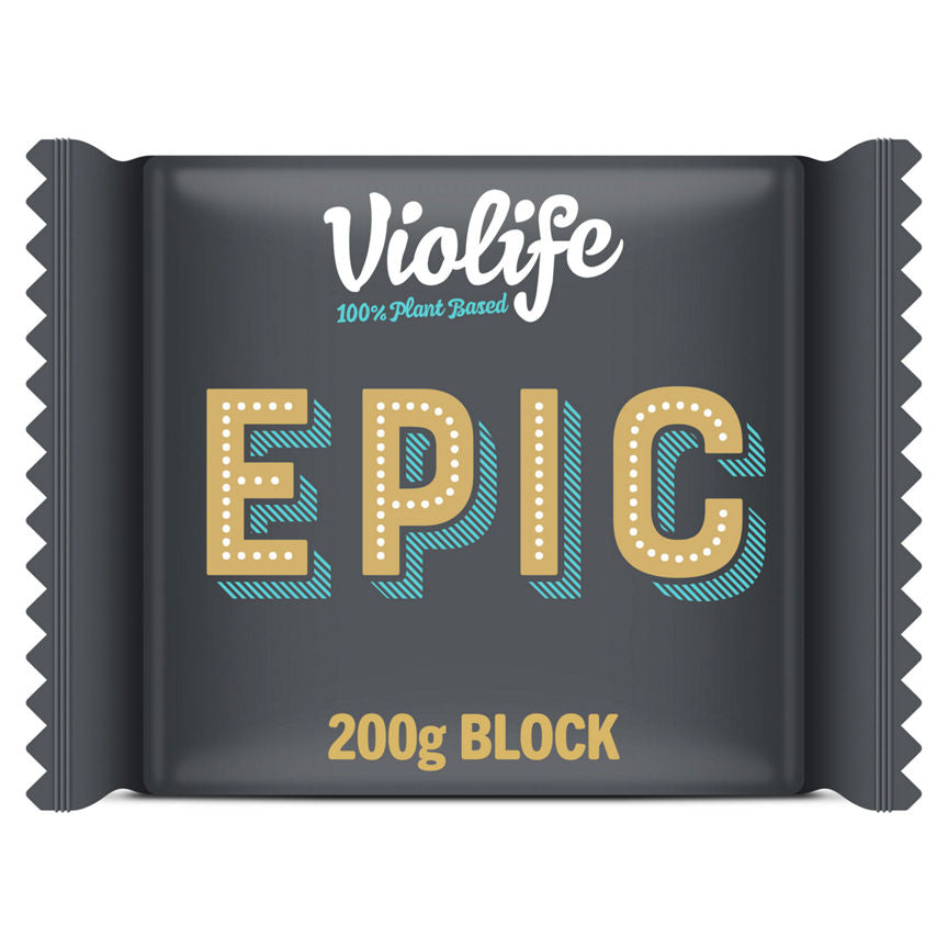 Violife Epic Mature Cheddar Flavour Block Vegan Alternative to Cheese GOODS ASDA   