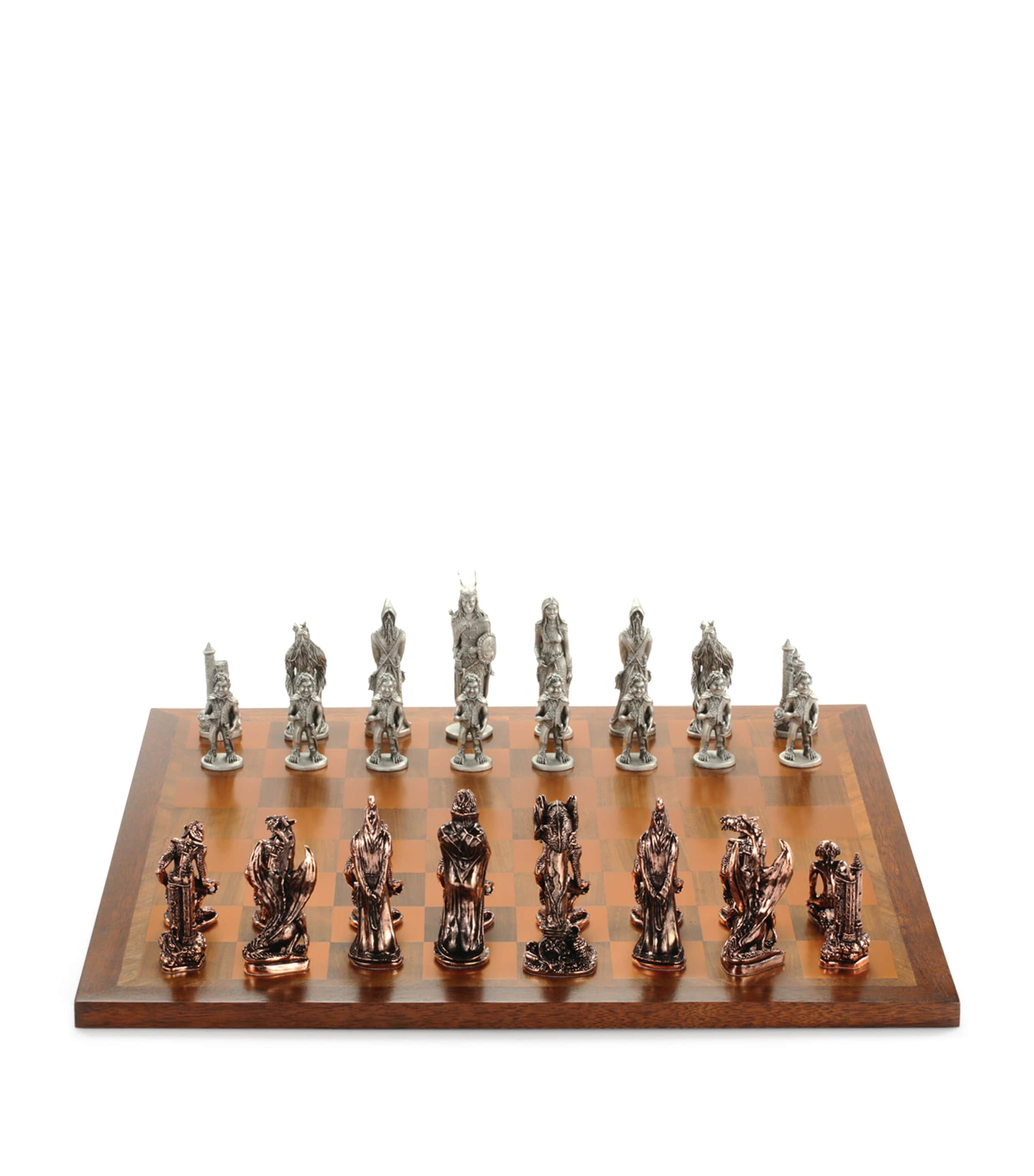 Royal Selangor War Of The Rings chess set, imported from the UK