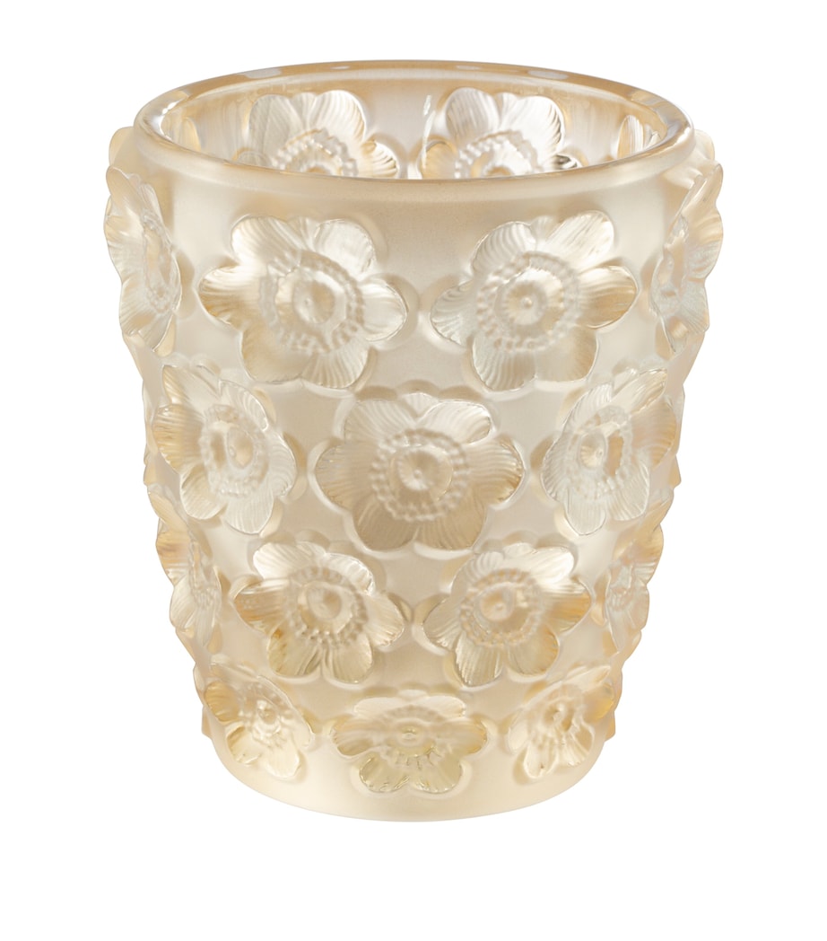 Lalique crystal Anemone candle holder, UK version