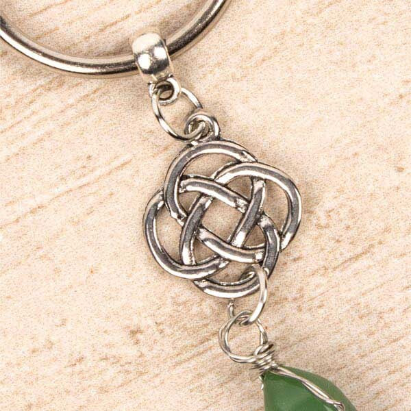 Myga Keyring - Eternal Knot & Aventurine GOODS Superdrug   