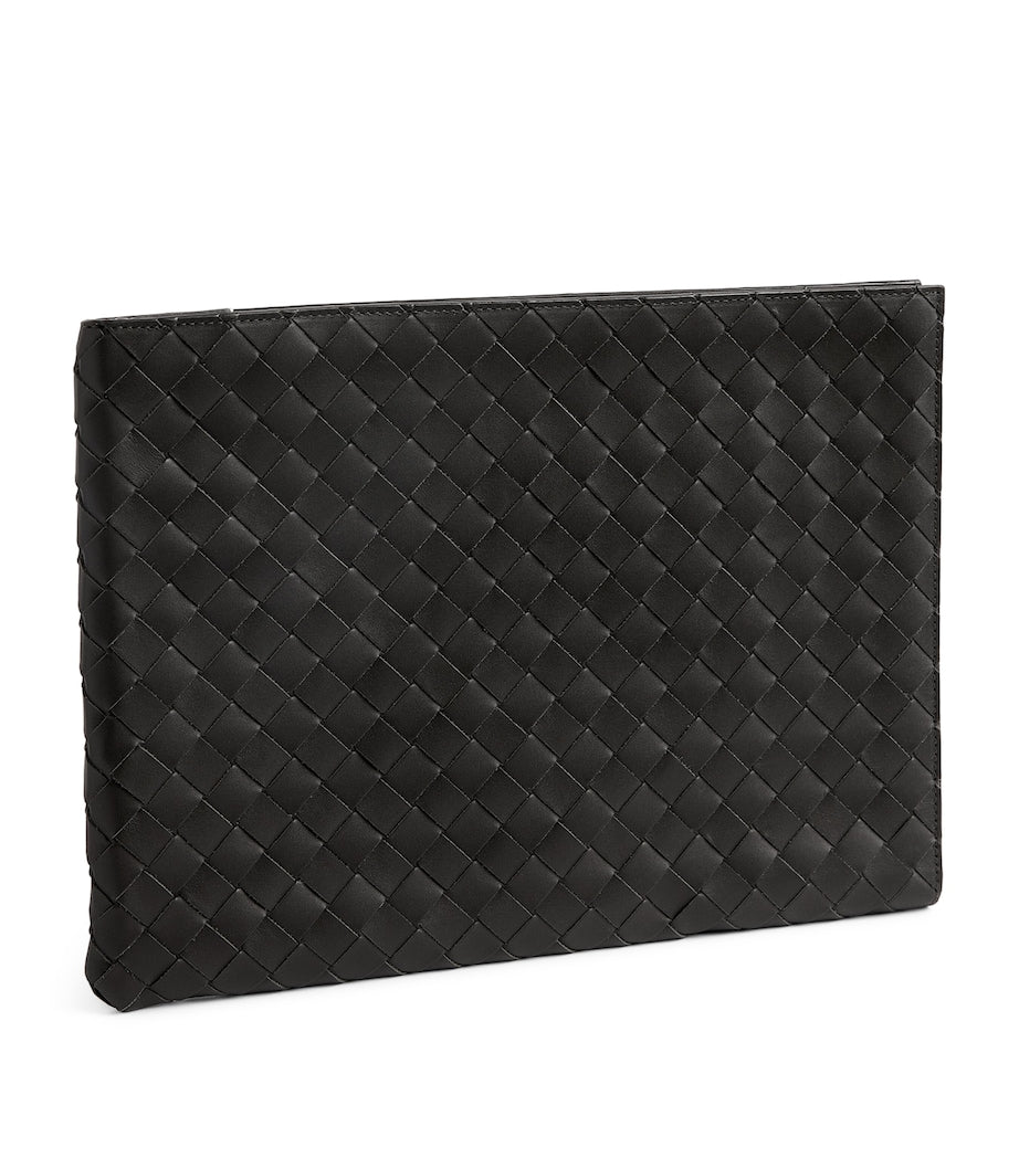 Bottega Veneta Intrecciato half-zip pouch 24x33cm - British product