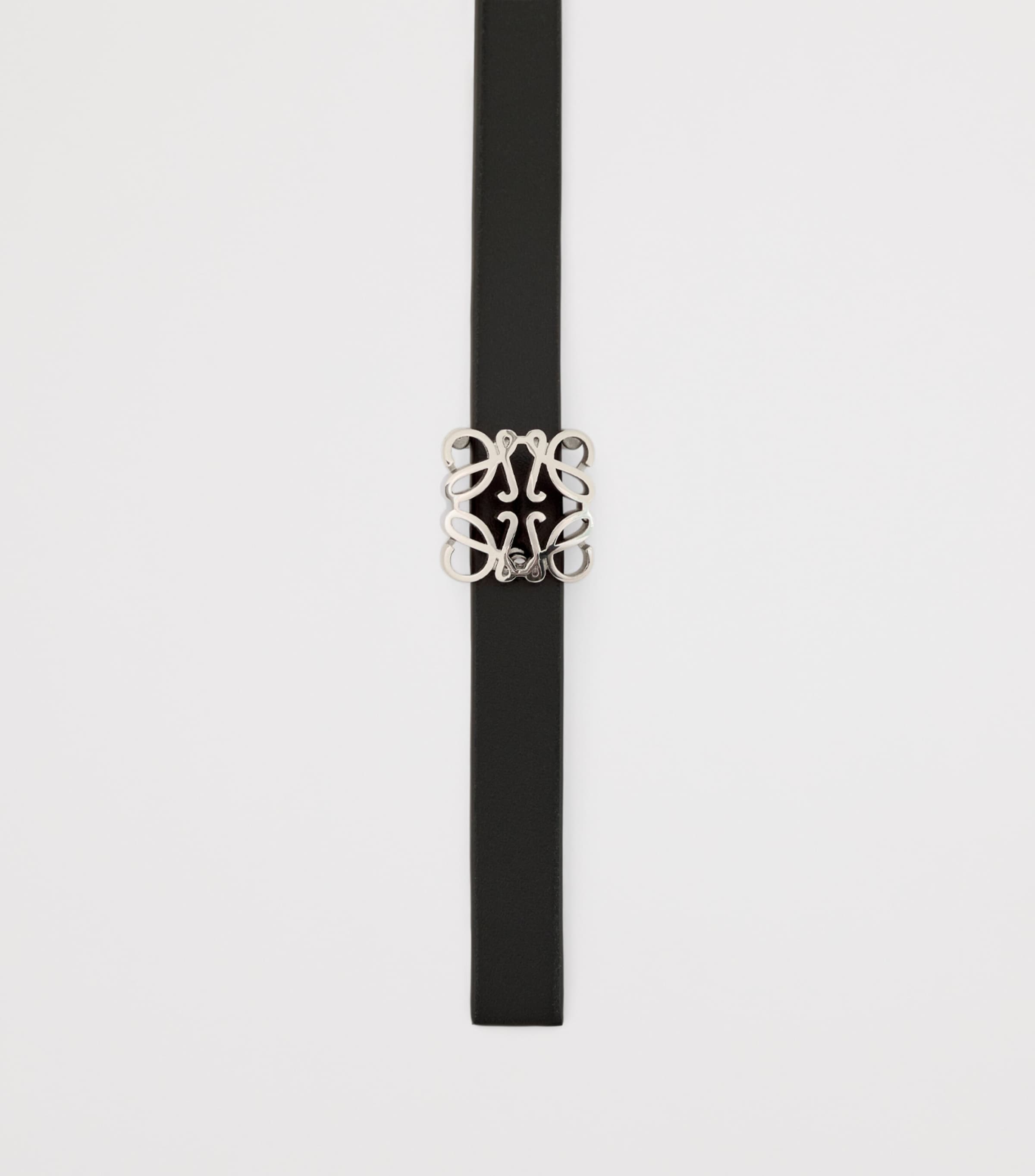LOEWE reversible leather belt with Bombe Anagram, 1cm width (British brand)