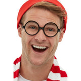 Smiffys Where's Wally glasses black - British product