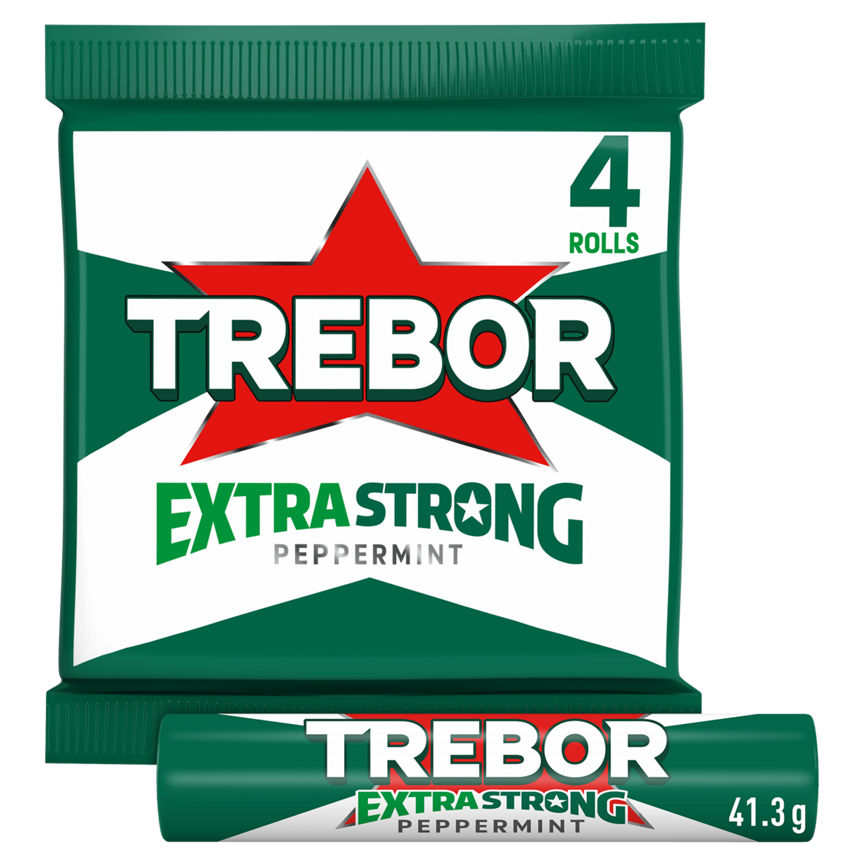 Trebor Extra Strong Peppermint Mints 4 Pack