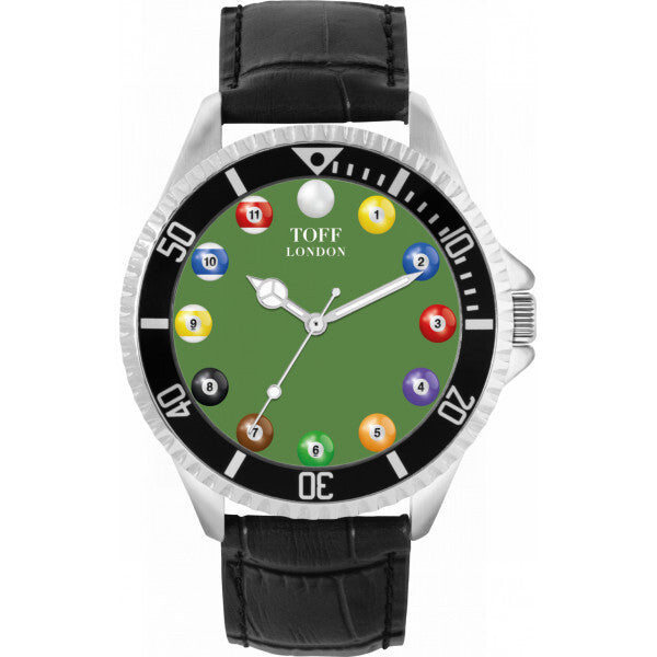 Toff London green pool ball watch 42mm (British brand)