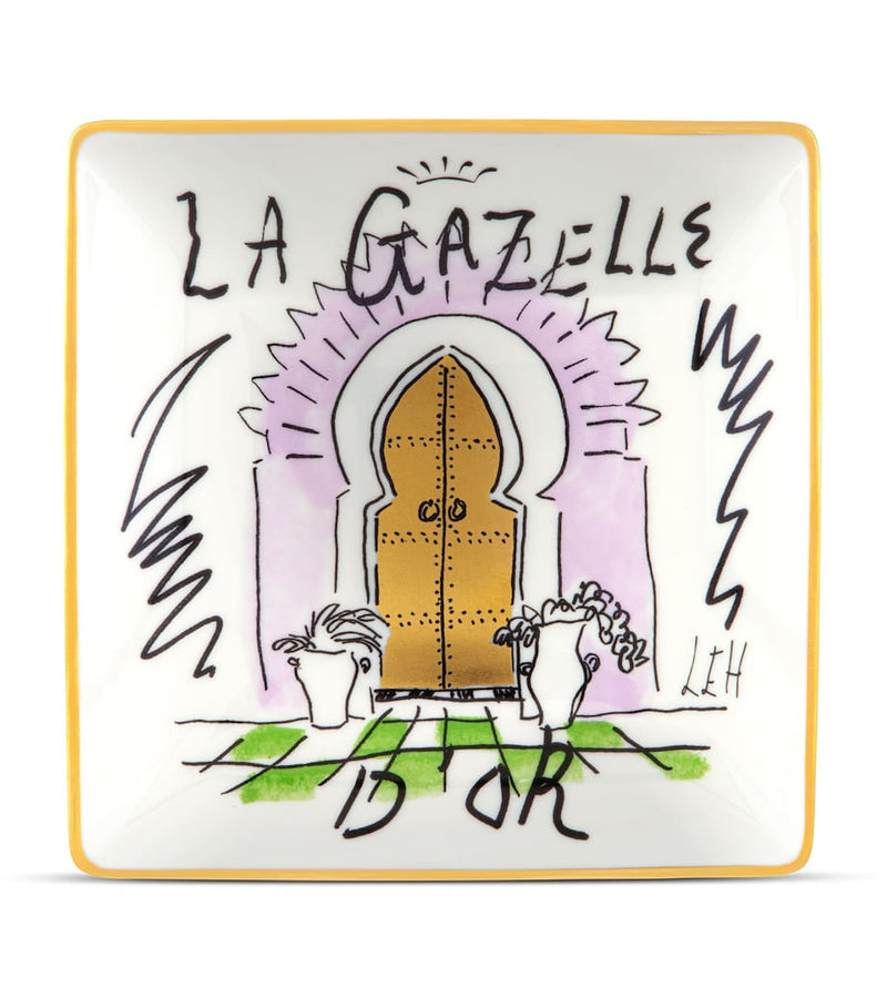 GINORI 1735 La Gazelle D'Or decorative tray 13.5cm, imported from the UK