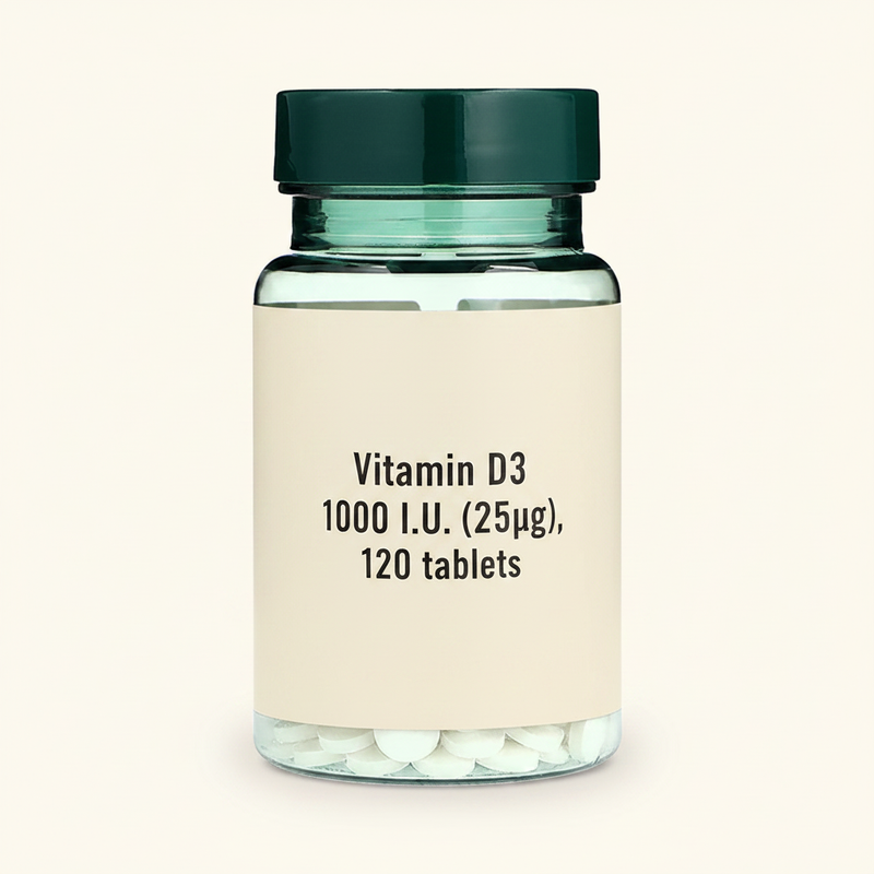Holland & Barrett Vitamin D3 1000 IE 120 Stück, UK-Version