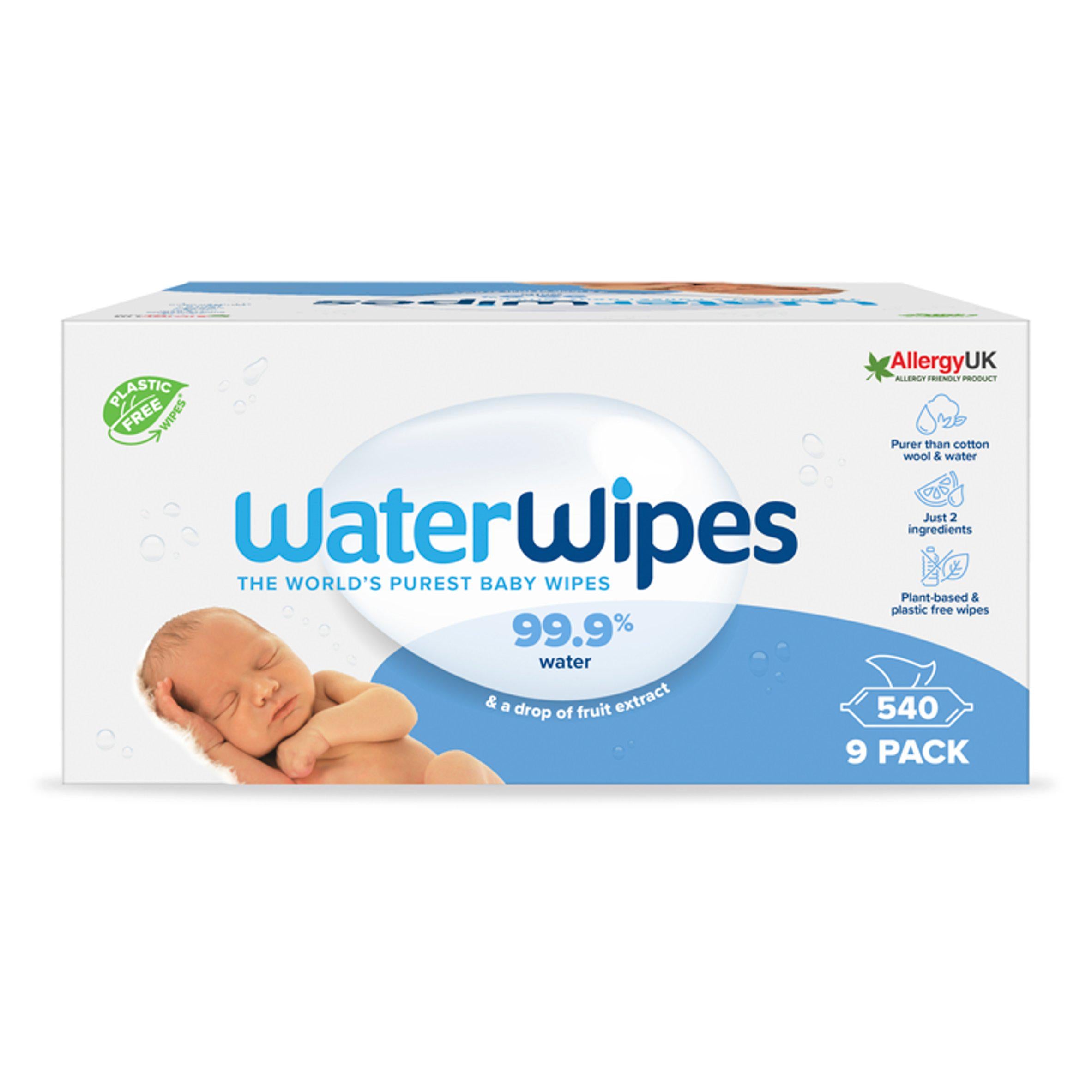 WaterWipes Sensitive Biodegradable Baby Wipes 60 pack x9 GOODS Sainsburys   