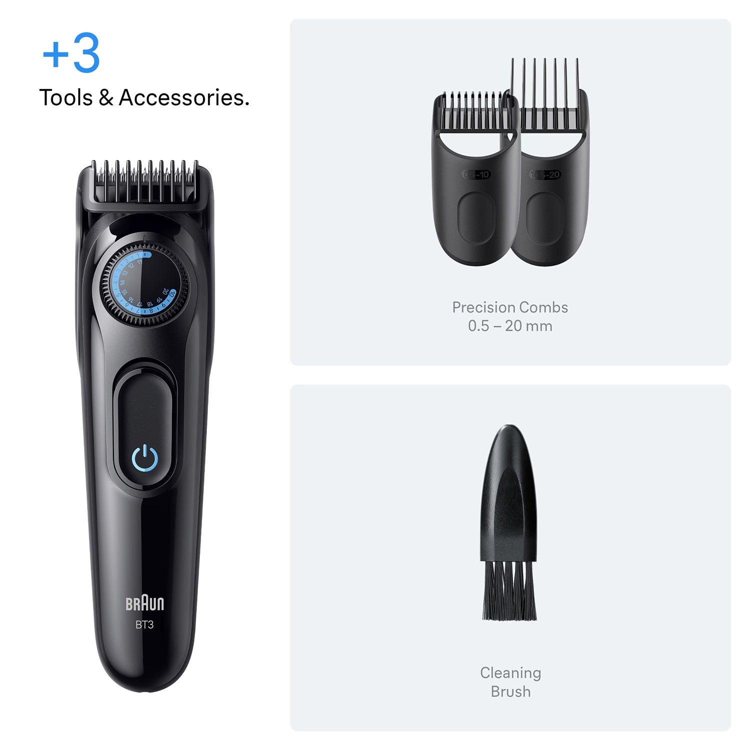 Braun Beard Trimmer Series 3 BT3520 black - British product