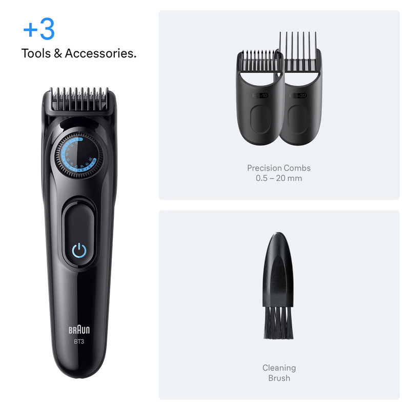 Braun Beard Trimmer Series 3 BT3520 black - British product