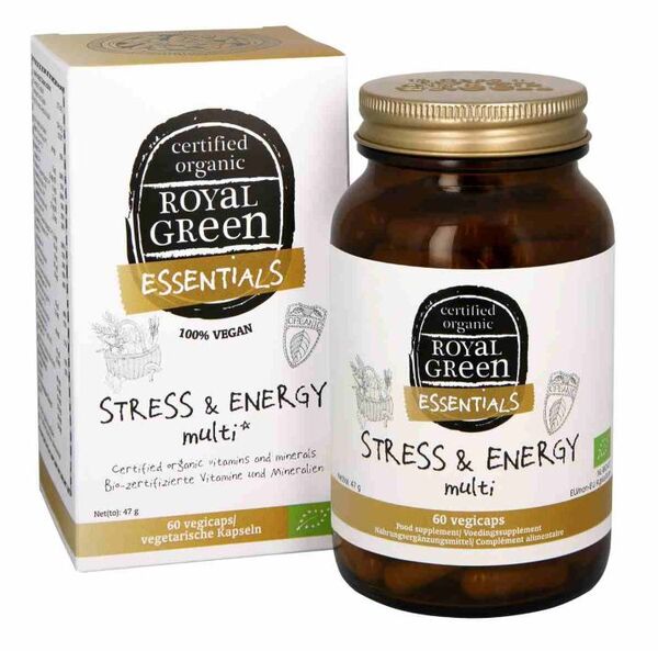 Royal Green Stress & Energy Multi 60 capsules (British brand)
