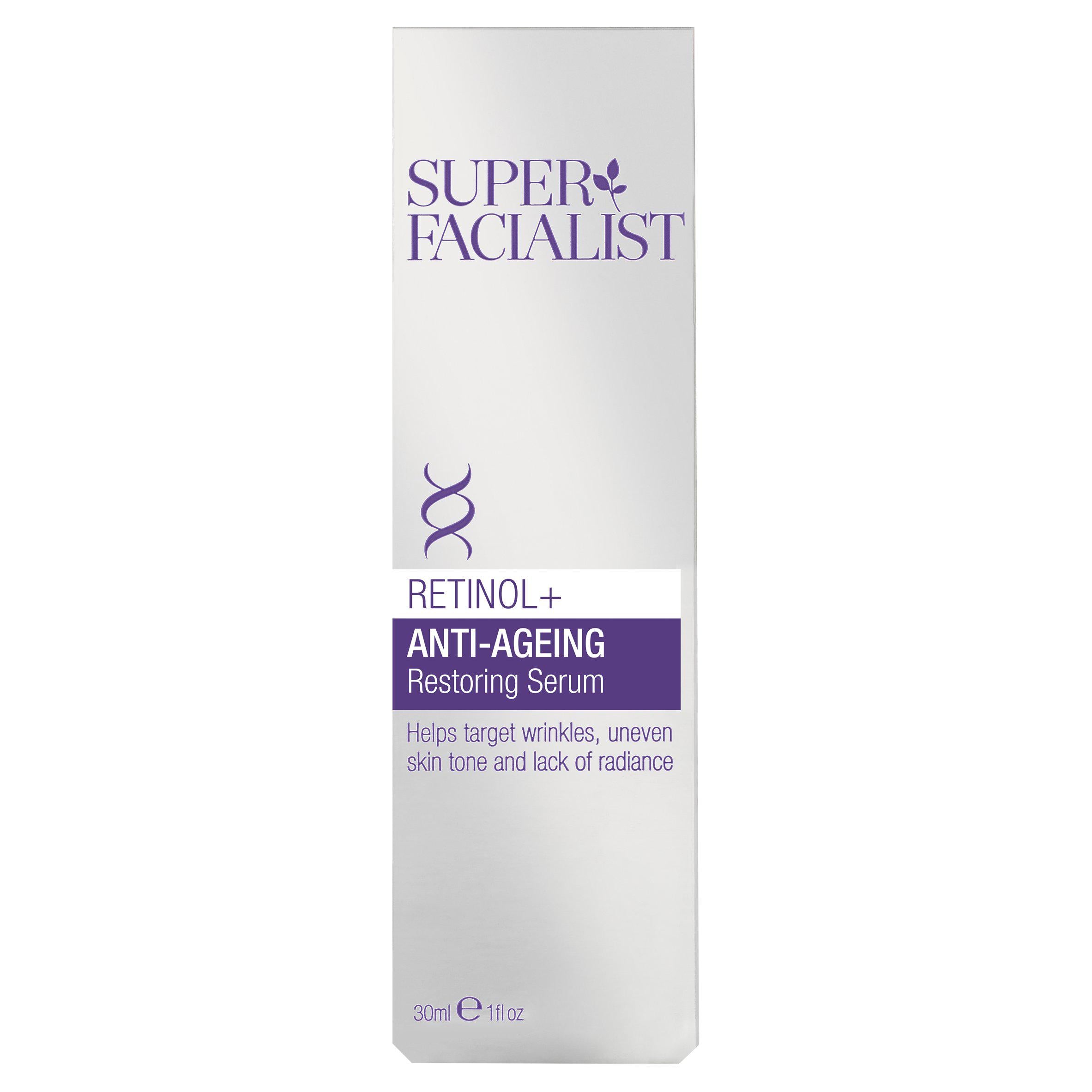 Super Facialist Retinol+ Anti-Ageing Restoring Serum 30ml All Sainsburys   