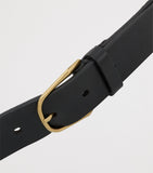 Saint Laurent leather belt with gold-tone buckle 3cm, UK version
