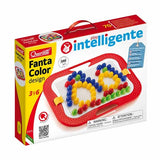 Quercetti Fantacolor Design pin-board toy with 100 pins, UK version