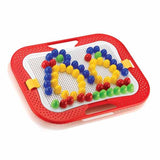 Quercetti Fantacolor Design pin-board toy with 100 pins, UK version