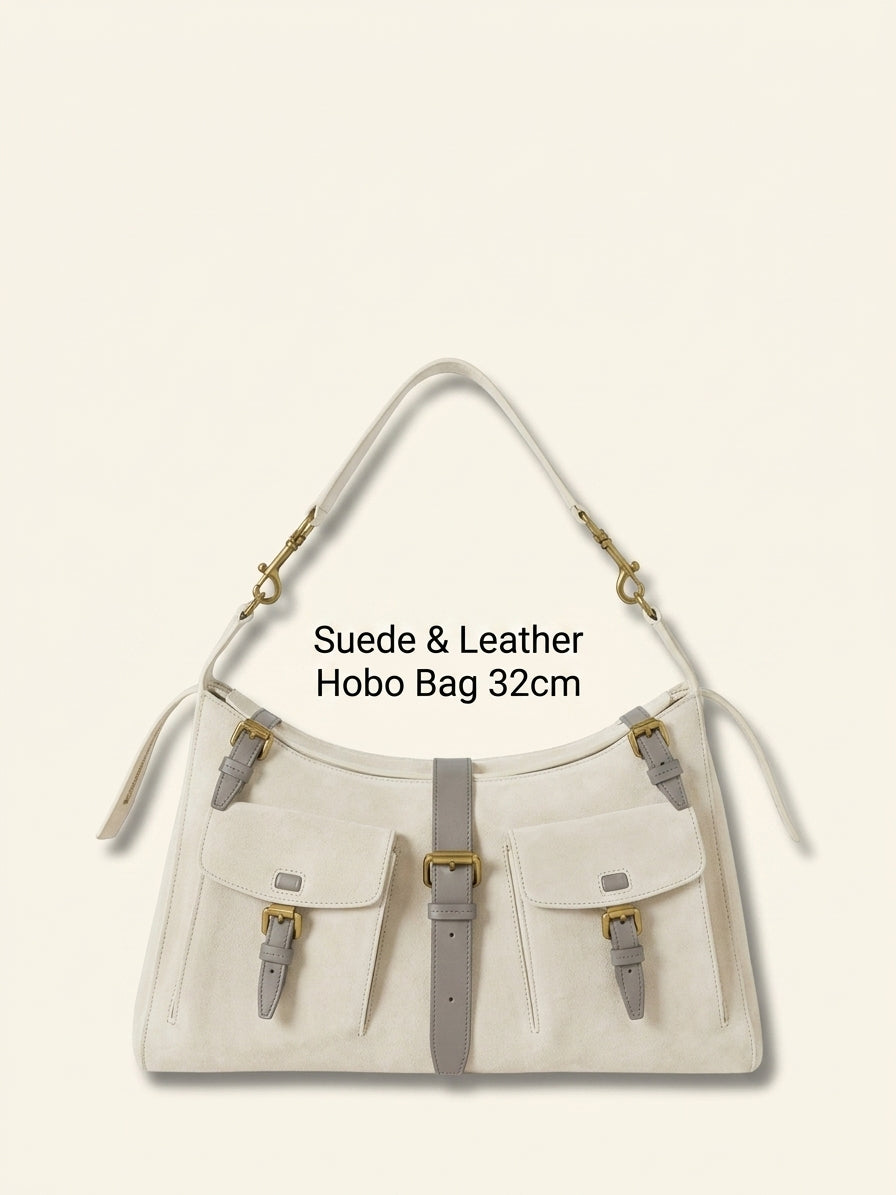 Mulberry Roxanne shoulder bag chocolate suede - British product