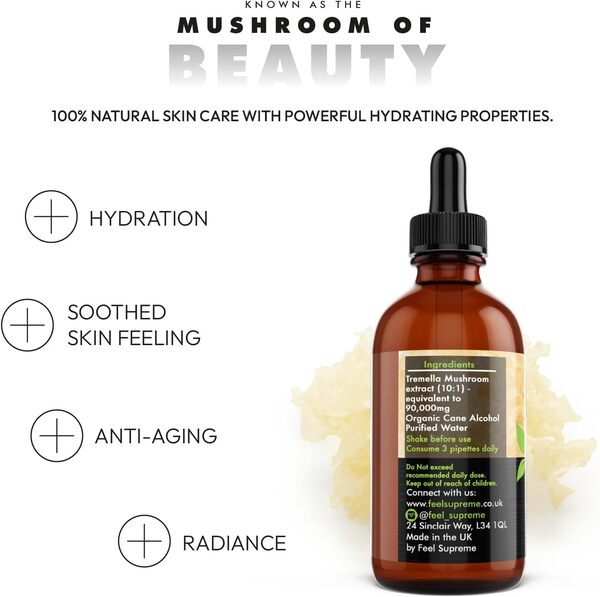 Feel Supreme Tremella Mushroom Extract 60ml (British brand)