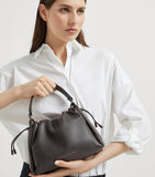 Brunello Cucinelli small Mellow bucket bag leather (British brand)