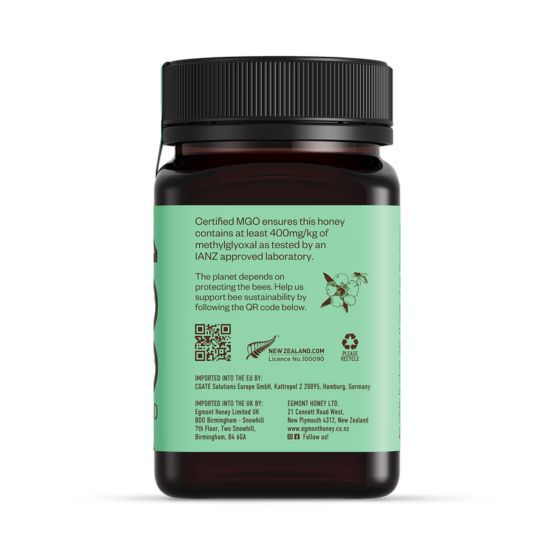 Egmont Manuka Honey Monofloral MGO 400+ 500g, UK version