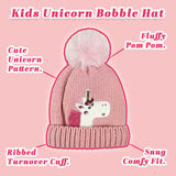 Sock Snob kids unicorn beanie hat with pom pom, UK version