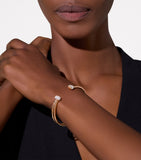 Pomellato rose gold and diamond bangle - British product