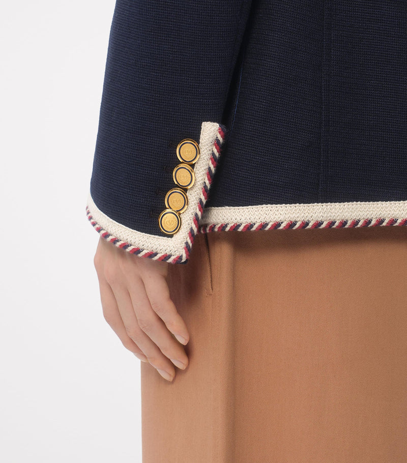 Valentino Garavani trim-detail blazer (British brand)