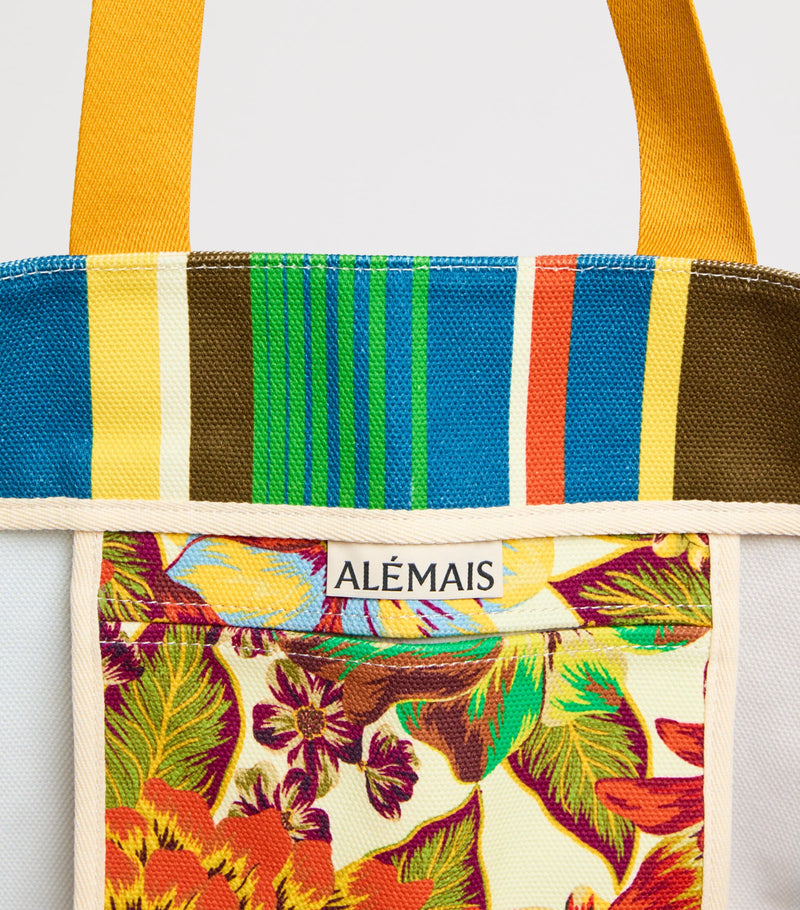 ALEMAIS Charlie tote bag cotton canvas printed - British product