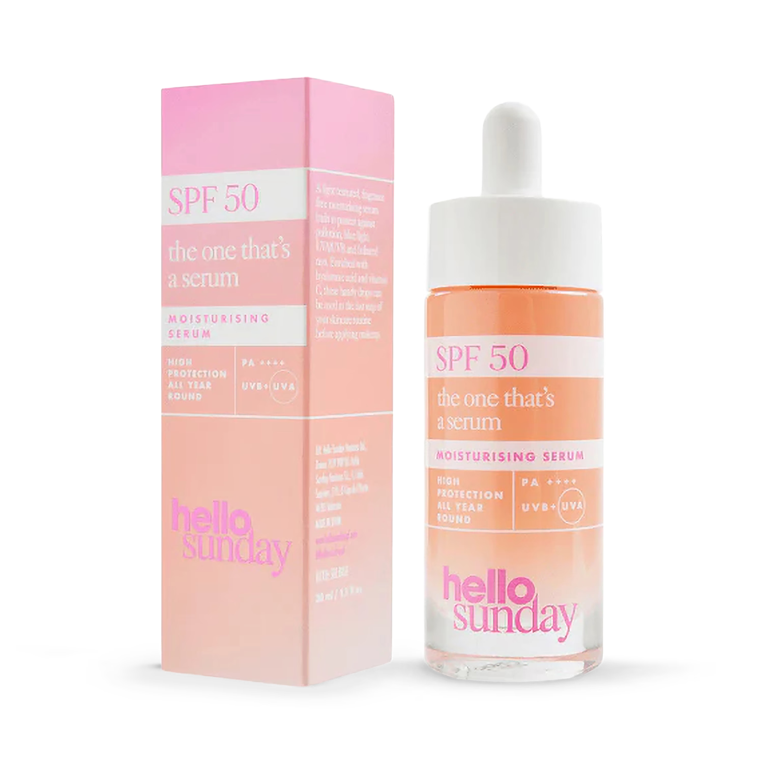 Hello Sunday SPF50 serum 30ml, imported from the UK