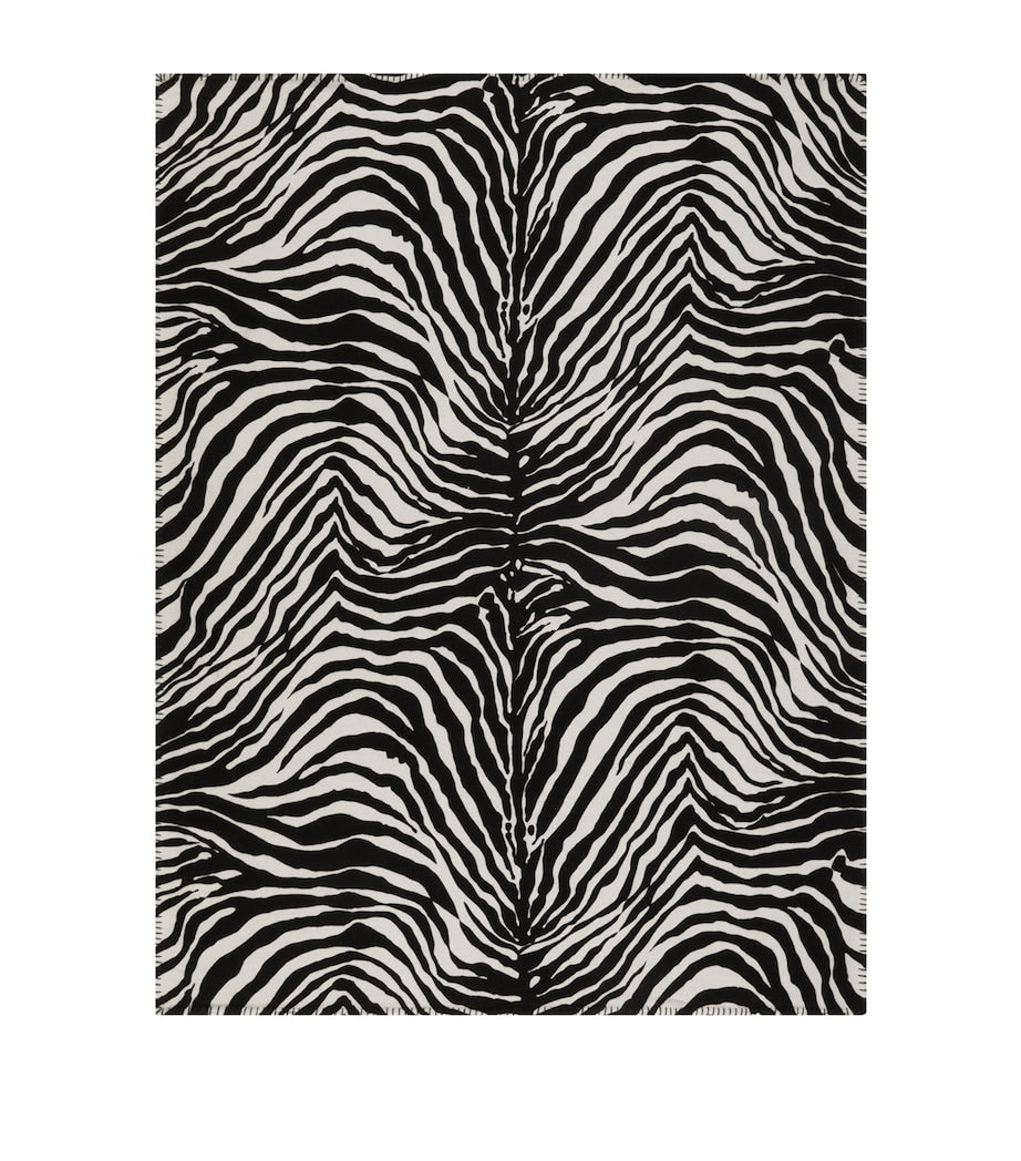 Dolce&Gabbana wool-silk zebra print blanket 140cm x 180cm - British product