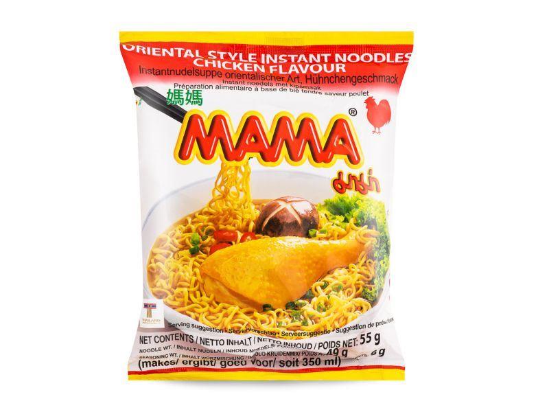 Mama chicken flavour instant noodles case of 30, imported from the UK