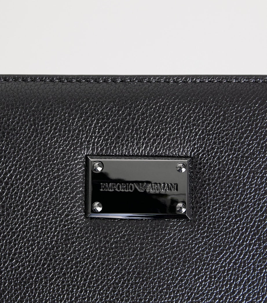 Emporio Armani leather portfolio pouch, UK version