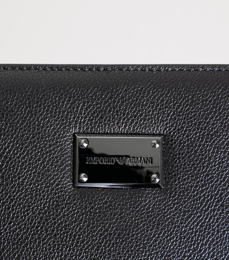Emporio Armani leather portfolio pouch, UK version