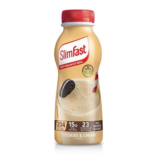 SlimFast Protein Cookies & Cream Flavour Shake 325ml GOODS Superdrug   