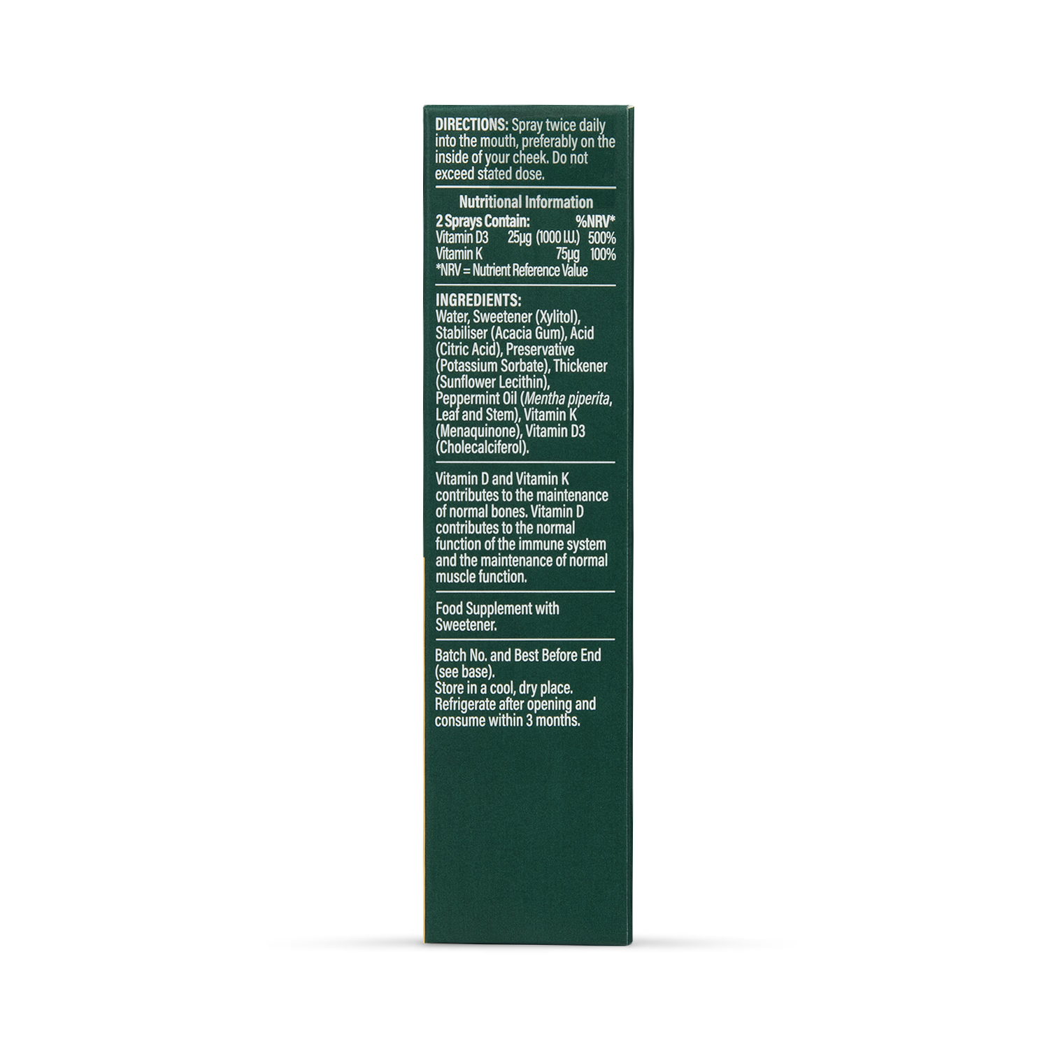 Holland Barrett Vitamin D Spray 10ml imported from the UK
