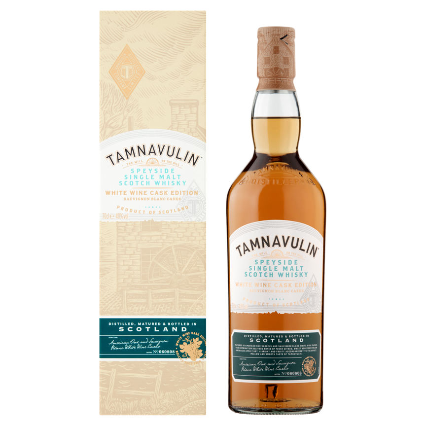 Tamnavulin Speyside Single Malt Scotch Whisky White Wine Cask Edition Liqueurs & Spirits ASDA   